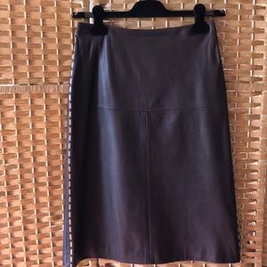 BYBLOS Made in Italy leather skirt. 38 (SM)